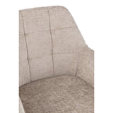 Chaise J-Line Louna - fer/acrylique - beige/gris clair