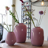 Vase Artic en verre rose clair