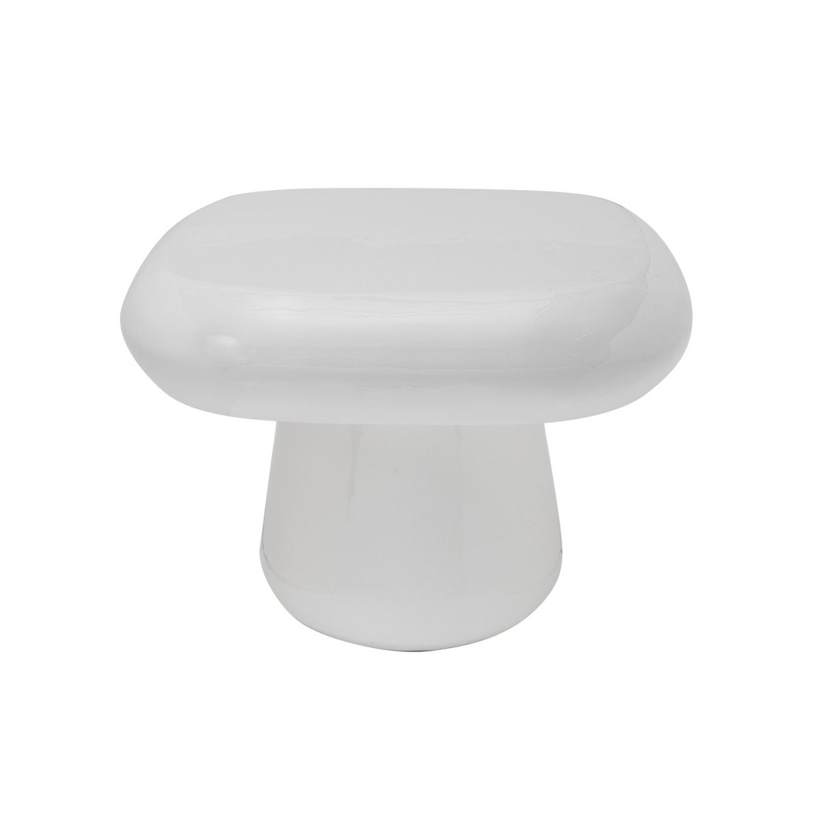 Table d'Appoint Roca de Leitmotiv, vue de face avec design arrondi.