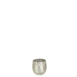 Bougeoir J-Line Kaarshouder Sparkle en verre et or, vue de face