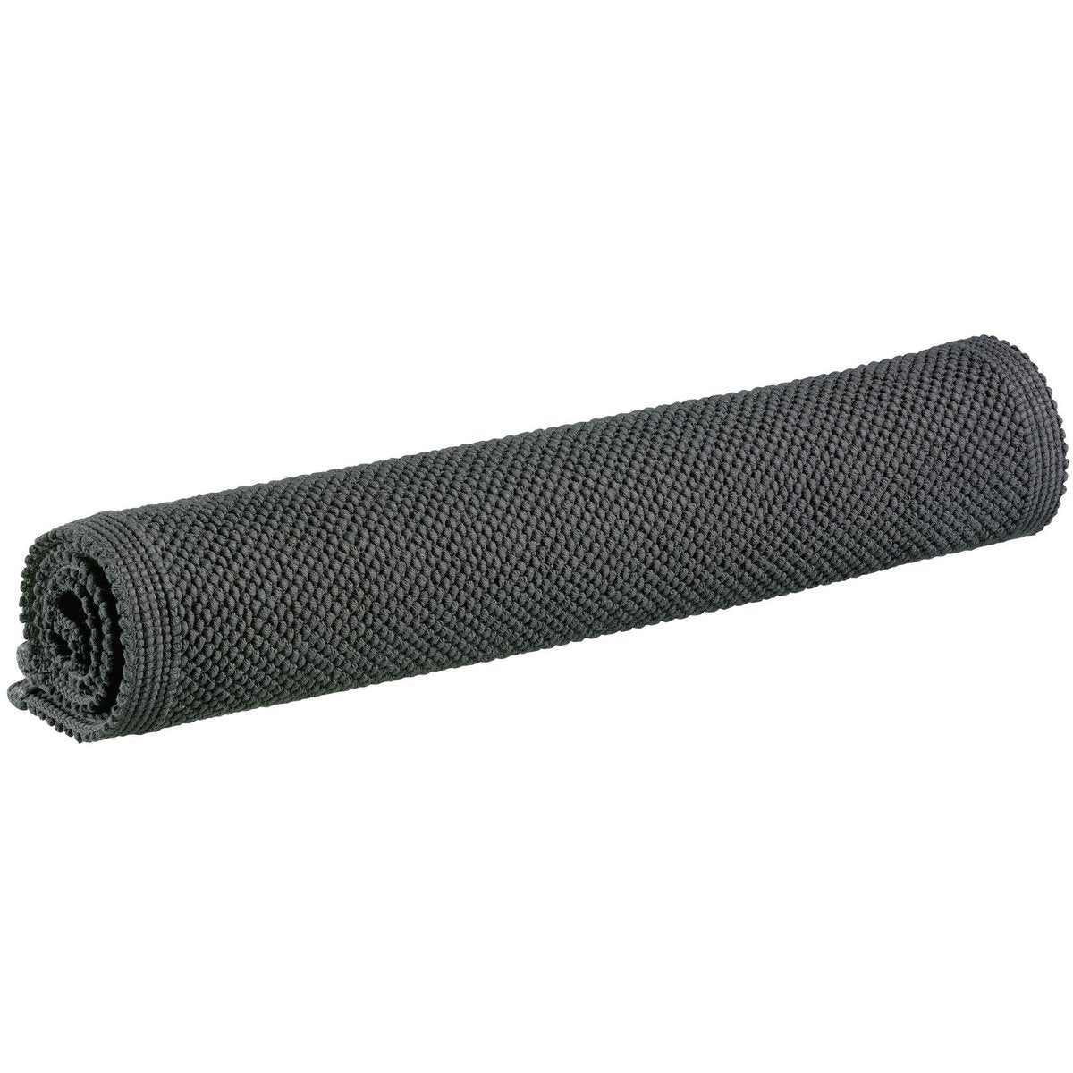 Tapis de bain uni Etia Carbone 70 x 140 - Élégance et confort