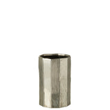 Pot floral Ary Kle J-Line sur une table moderne, décoré avec des fleurs