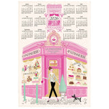 Torchon Façade pâtisserie Calendrier 2026 Ecru 48 x 72