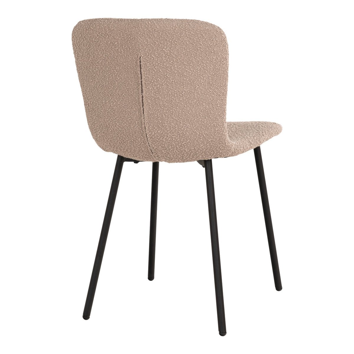 Ensemble de deux chaises Halden en bouclé beige