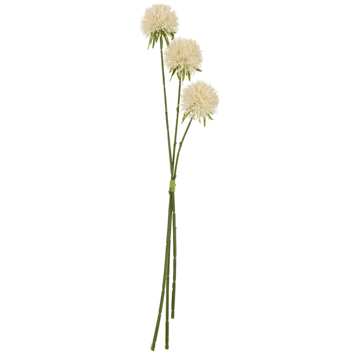 Fleurs artificielles Allium en plastique blanc de J-Line, élégantes et réalistes
