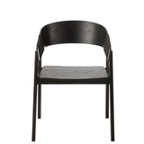 J-Line Chaise Naga Frêne/Corde Noir