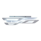 Plafond LED "Simen" 48 x 48 cm, métal et plastique, blanc, LED intégré, blanc chaud