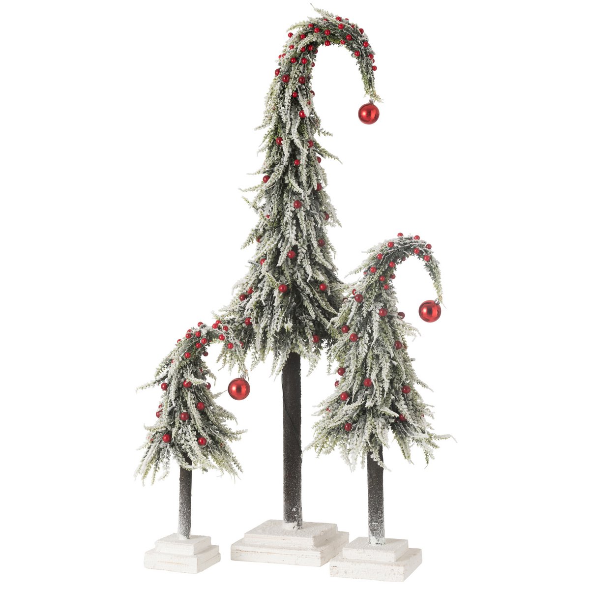 Chapeau de Sapin J-Line sur une table avec décorations de Noël, style élégant
