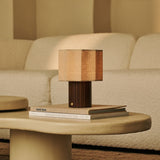Lampe à poser rechargeable marron foncé Channa