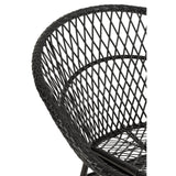 Détail de l'osier sur le rocking chair J-Line Zayo