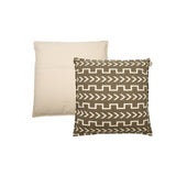 Coussin Emma taupe/écru 50x50