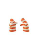 Poivrière J-Ligne Stripes Grenade avec motifs colorés en céramique
