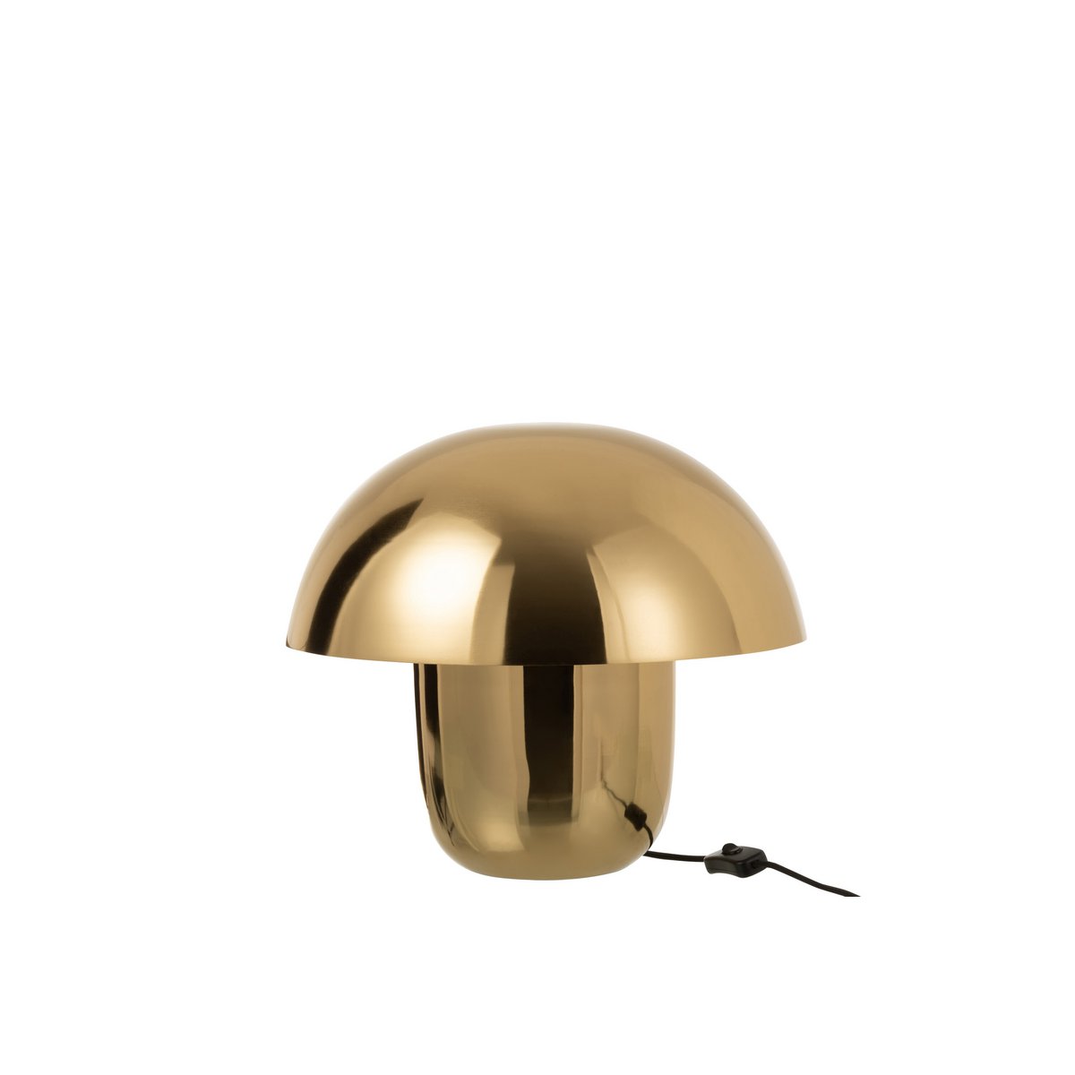 Table Lampe Champignon Or de J-Line, vue rapprochée de la base