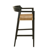 Détail du bois de la chaise de bar J-Line Emma