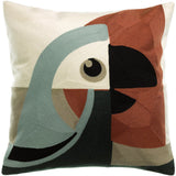 Coussin brodé Loro Ciel 45 x 45