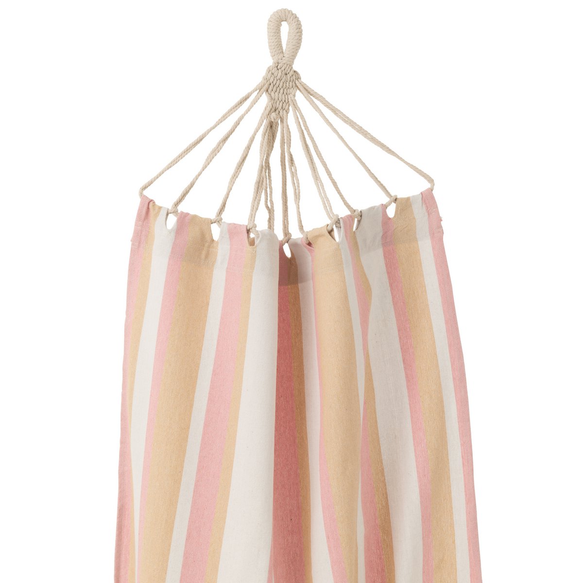 Détail des rayures du hamac J-Line en coton et polyester