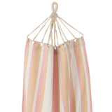 Détail des rayures du hamac J-Line en coton et polyester