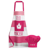 Tablier de cuisine enfant et Toque enfant Sissi Rose 52 x 63