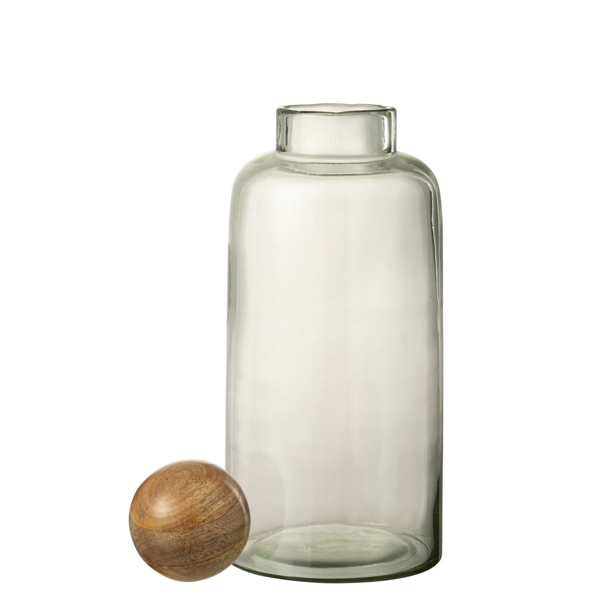 Carafe vase J-Line en verre transparent avec bouchon