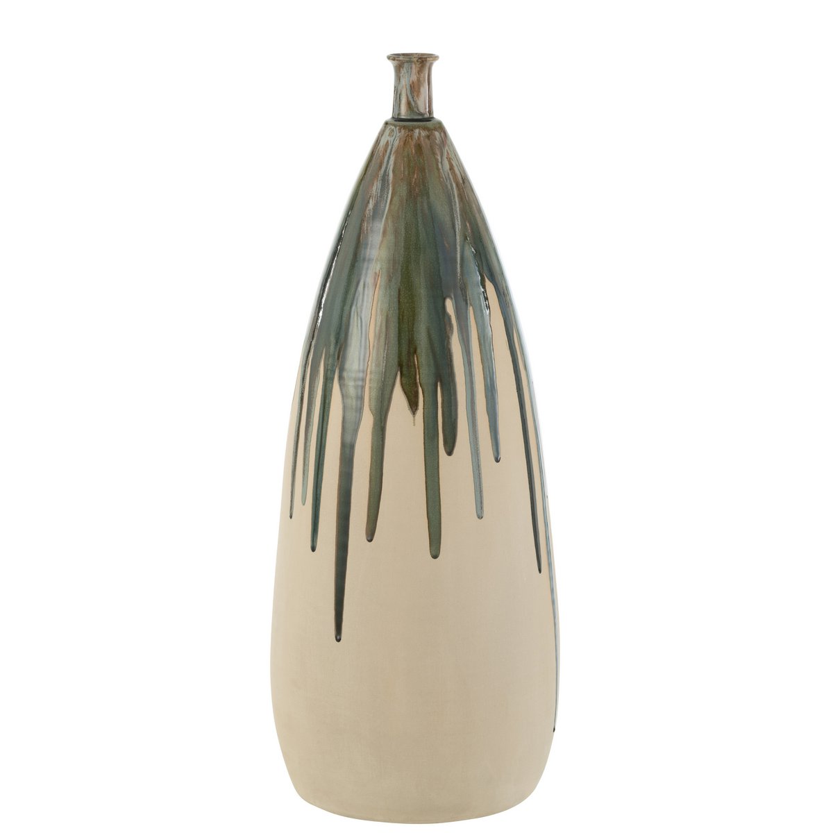 Vase J-Line Paint dans un salon boho, décoration élégante