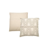 Coussin Noa blanc cassé/taupe 45x45