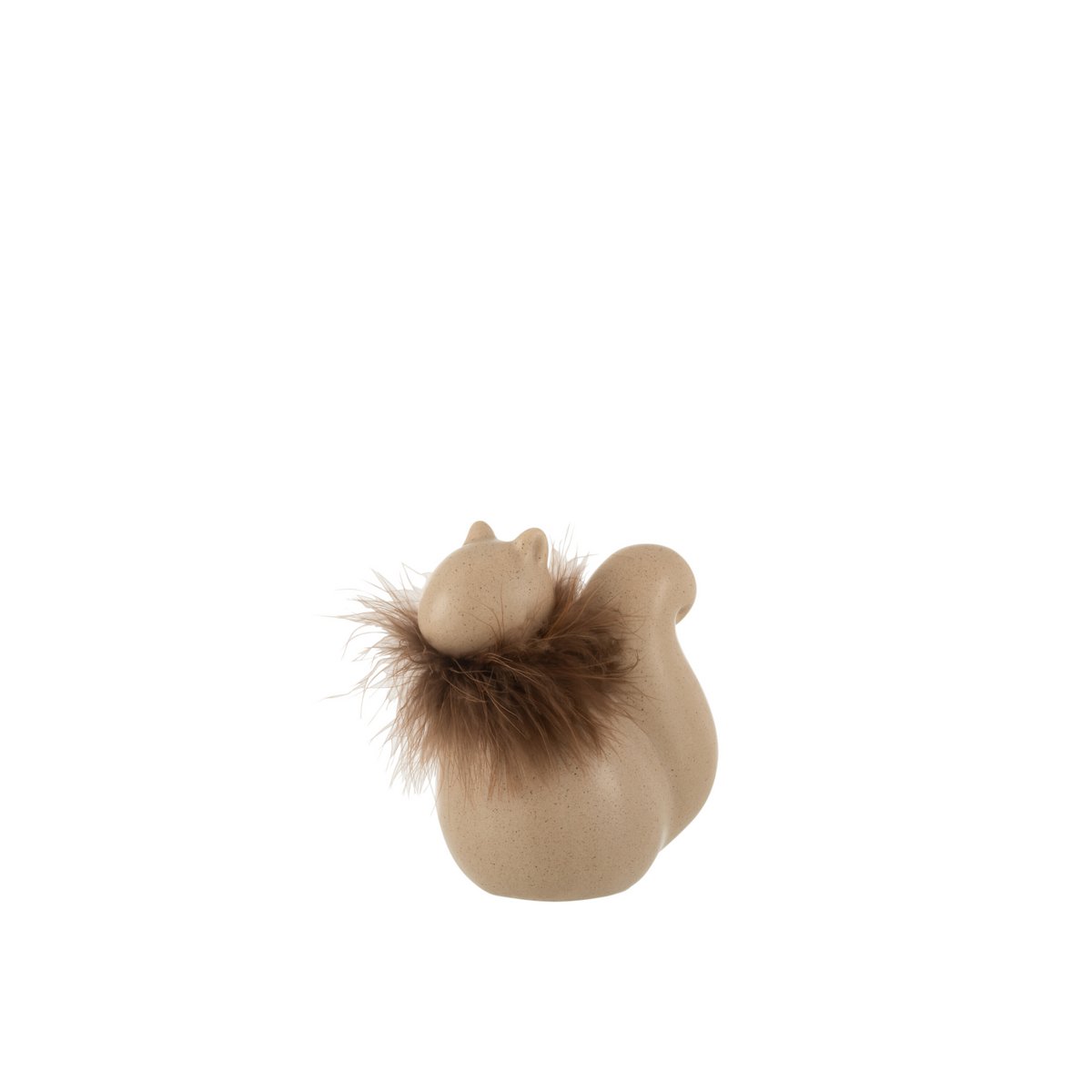 Écureuil en céramique marron, petit modèle, décoratif et élégant