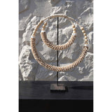 Le Collier Double Coquillage Sur Support - Naturel
