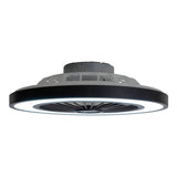 Loucles de plafond LED + ventilateur "Arioso" Ø 54 cm, en métal et en plastique, avec de nombreuses fonctions