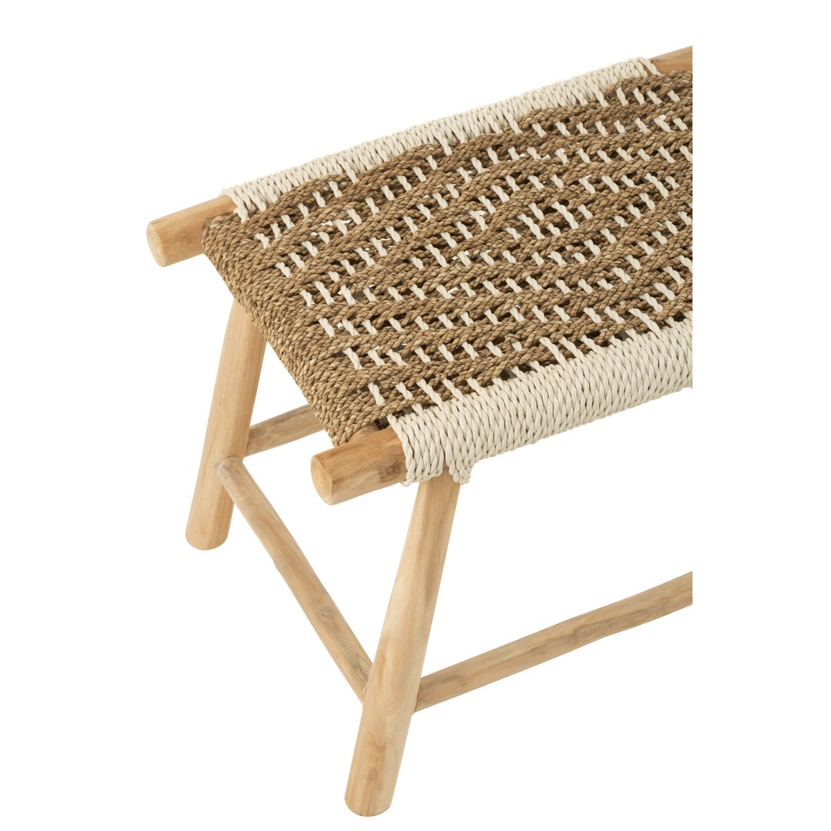 Dimensions du pouf Waverly, 60x38x45 cm, sur fond neutre