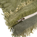 Housse de Coussin à Franges de la Jungle - Vert