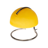 Lampe de table Burano jaune avec ampoule E27 visible
