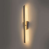Lampe murale LED "Trevor" Nickel Matt, lampe murale en métal et en plastique en nickel Matt, avec des LED fermement construites, éclairage mural à l'intérieur de 62 x 10 x 4,5 cm