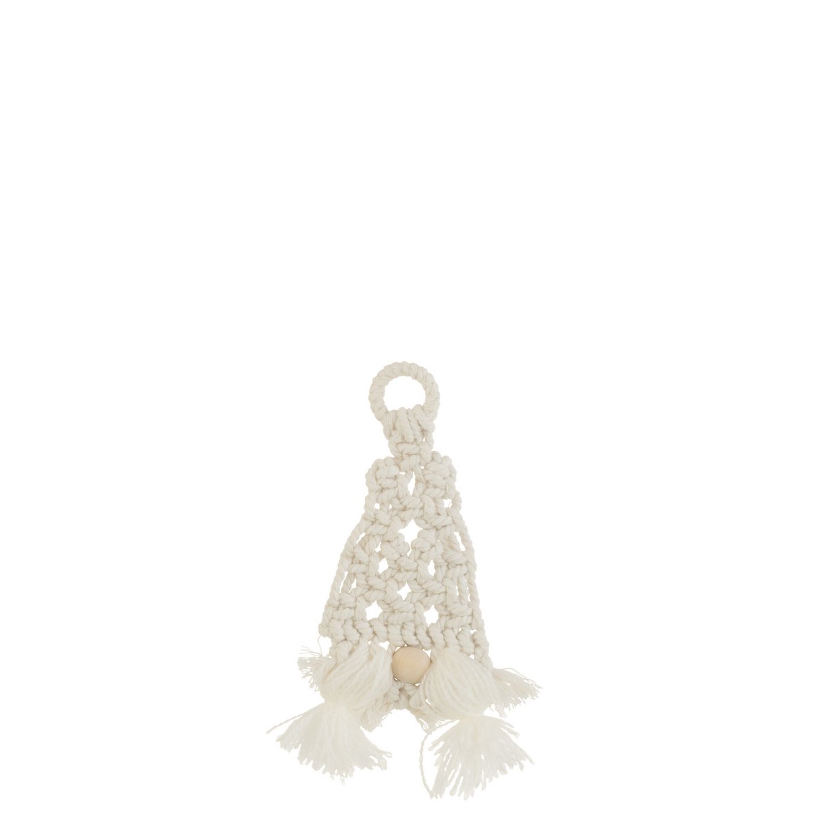 Suspension Gnome en coton blanc - design élégant et moderne
