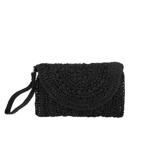 Pochette Sangle Papier Noir J-Line - Élégante et pratique