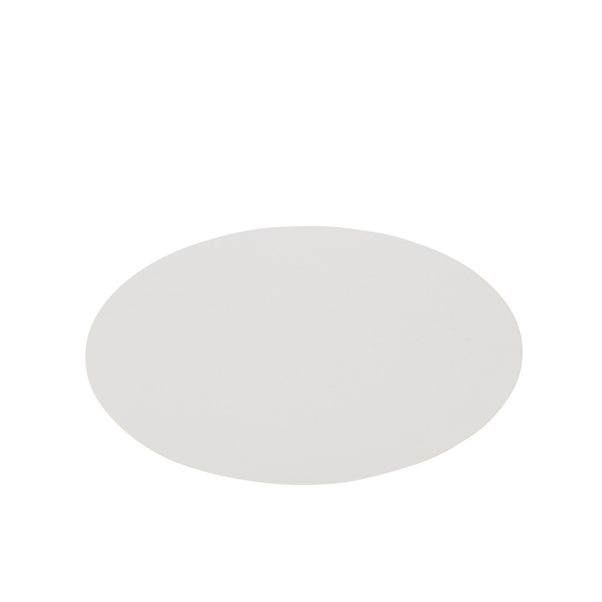 Set de table rond J-Line en plastique blanc, design moderne et épuré