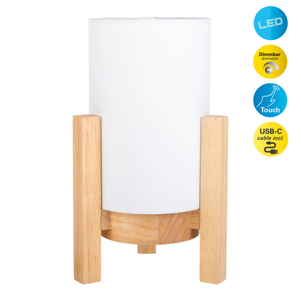 Détail de la lampe Madita avec capteur tactile