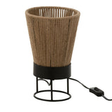 Lampe de table J-Line Nina en jute beige sur fond neutre