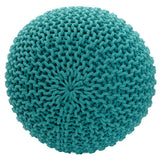 Pouf Ø 55 h 37 h 37 tabouret de tricot siège de planche de sol de pouf durable