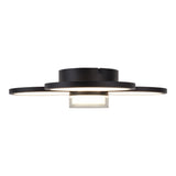 Le plafond LED "CIMO" en métal noir et en plastique, Ø Env.