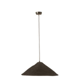 Détail du design de la lampe Hat Moonj en jute noir