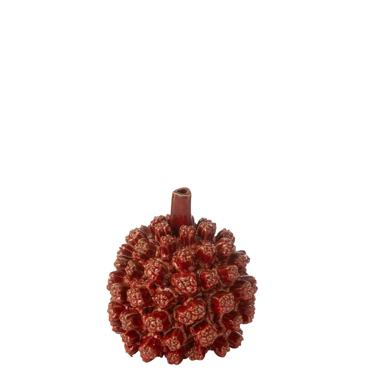 Vase Saki J-Line en céramique rouge avec design moderne et élégant