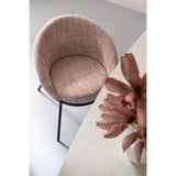 Chaise J-Line - fer - rose clair/noir