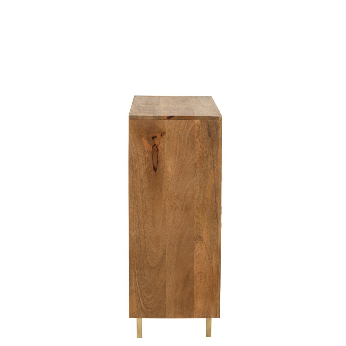 Détail du bois de manguier naturel de l'armoire Nino