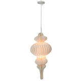 Abat-jour pliable Lily J-Line en papier blanc cassé - vue de face
