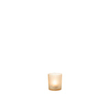 Photophore J-Line Squares en verre beige, vue de face