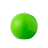 Bougie Boule Cire Fluo Vert J-Line - Vue de face