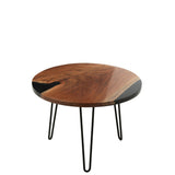 Table d'appoint J-Line Round dans un salon moderne