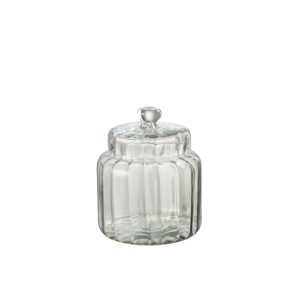 Pot de Rangement Elia en Verre Transparent - Vue de face