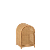 Armoire J-Line Ellen en rotin naturel avec deux portes en jute