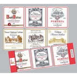 Lot de 6 sous-verres Bordeaux 10 x 10